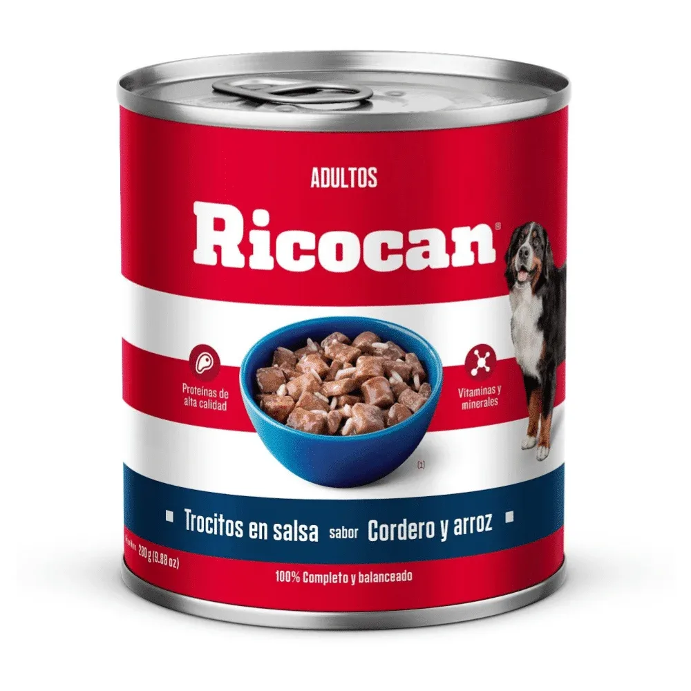 Ricocan Alimento Húmedo Cordero en Salsa para Perro 280g